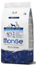MONGE MEDIUM PUPPY POLLO  Kg 12